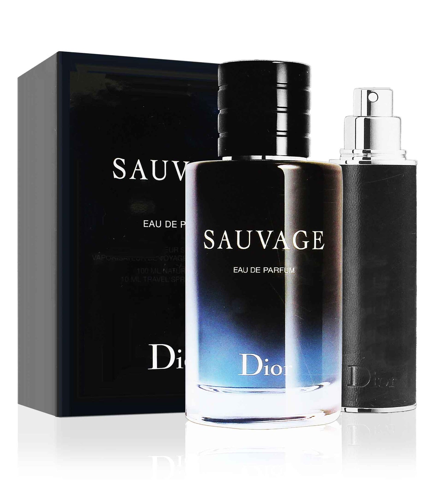 Coffret Dior Sauvage pour homme eau de parfum 100 ml + EDP flacon rechargeable 10 ml
