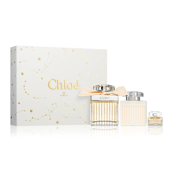 Chloé Eau de Parfum 75ml + EDP 5ml + Lait corps 100ml Coffret Femme